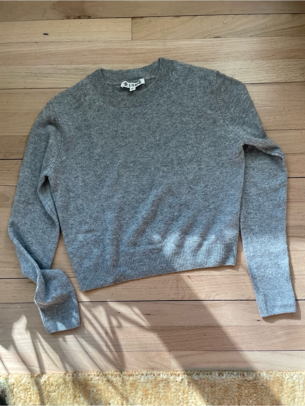 Eterne Light Gray Crewneck Sweater